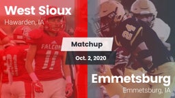 Matchup: West Sioux vs. Emmetsburg  2020