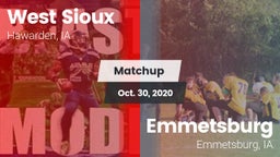 Matchup: West Sioux vs. Emmetsburg  2020