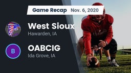 Recap: West Sioux  vs. OABCIG  2020
