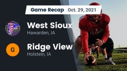 Recap: West Sioux  vs. Ridge View  2021