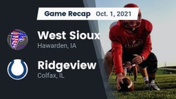 Recap: West Sioux  vs. Ridgeview  2021