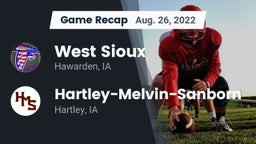 Recap: West Sioux  vs. Hartley-Melvin-Sanborn  2022