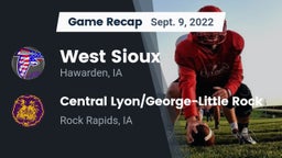 Recap: West Sioux  vs. Central Lyon/George-Little Rock  2022