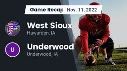 Recap: West Sioux  vs. Underwood  2022