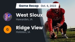 Recap: West Sioux  vs. Ridge View  2023