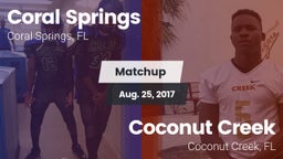 Matchup: Coral Springs vs. Coconut Creek  2017