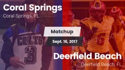 Matchup: Coral Springs vs. Deerfield Beach  2017