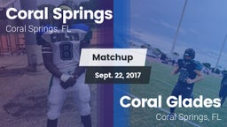 Matchup: Coral Springs vs. Coral Glades  2017