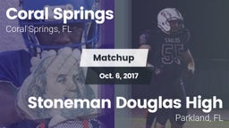 Matchup: Coral Springs vs. Stoneman Douglas High 2017