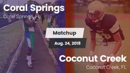 Matchup: Coral Springs vs. Coconut Creek  2018