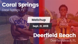 Matchup: Coral Springs vs. Deerfield Beach  2018