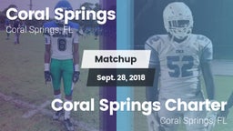 Matchup: Coral Springs vs. Coral Springs Charter  2018