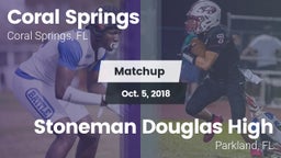 Matchup: Coral Springs vs. Stoneman Douglas High 2018
