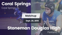 Matchup: Coral Springs vs. Stoneman Douglas High 2019