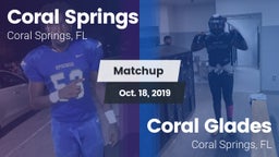 Matchup: Coral Springs vs. Coral Glades  2019