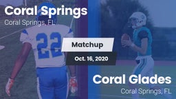 Matchup: Coral Springs vs. Coral Glades  2020