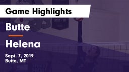 Butte  vs Helena Game Highlights - Sept. 7, 2019