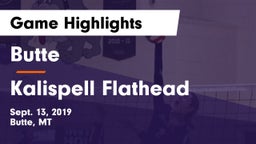 Butte  vs Kalispell Flathead  Game Highlights - Sept. 13, 2019