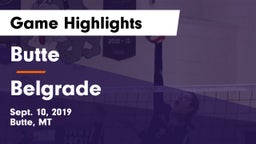 Butte  vs Belgrade  Game Highlights - Sept. 10, 2019