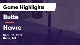 Butte  vs Havre Game Highlights - Sept. 13, 2019
