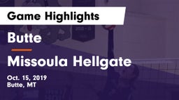 Butte  vs Missoula Hellgate  Game Highlights - Oct. 15, 2019