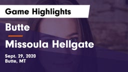 Butte  vs Missoula Hellgate  Game Highlights - Sept. 29, 2020