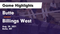 Butte  vs Billings West  Game Highlights - Aug. 28, 2021