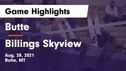 Butte  vs Billings Skyview  Game Highlights - Aug. 28, 2021
