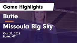 Butte  vs Missoula Big Sky  Game Highlights - Oct. 22, 2021