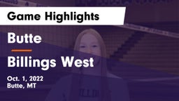 Butte  vs Billings West  Game Highlights - Oct. 1, 2022