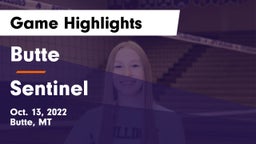 Butte  vs Sentinel Game Highlights - Oct. 13, 2022