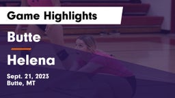 Butte  vs Helena  Game Highlights - Sept. 21, 2023