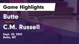 Butte  vs C.M. Russell  Game Highlights - Sept. 30, 2023