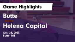 Butte  vs Helena Capital  Game Highlights - Oct. 24, 2023