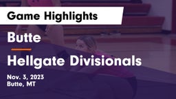 Butte  vs Hellgate Divisionals Game Highlights - Nov. 3, 2023