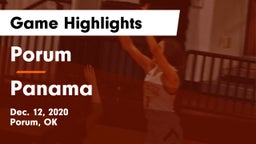 Porum  vs Panama  Game Highlights - Dec. 12, 2020