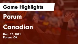 Porum  vs Canadian  Game Highlights - Dec. 17, 2021