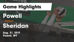 Powell  vs Sheridan  Game Highlights - Aug. 31, 2019