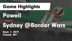 Powell  vs Sydney @Border Wars Game Highlights - Sept. 7, 2019