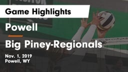 Powell  vs Big Piney-Regionals Game Highlights - Nov. 1, 2019