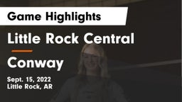 Little Rock Central  vs Conway  Game Highlights - Sept. 15, 2022