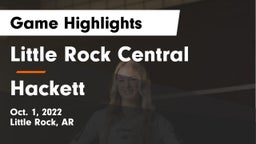 Little Rock Central  vs Hackett  Game Highlights - Oct. 1, 2022