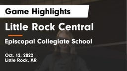 Little Rock Central  vs Episcopal Collegiate School Game Highlights - Oct. 12, 2022