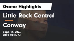 Little Rock Central  vs Conway  Game Highlights - Sept. 14, 2023