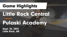 Little Rock Central  vs Pulaski Academy Game Highlights - Sept. 25, 2023