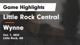 Little Rock Central  vs Wynne  Game Highlights - Oct. 7, 2023
