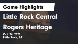 Little Rock Central  vs Rogers Heritage  Game Highlights - Oct. 24, 2023
