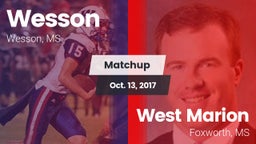 Matchup: Wesson vs. West Marion  2017