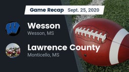 Recap: Wesson  vs. Lawrence County  2020