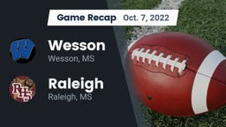 Recap: Wesson  vs. Raleigh  2022